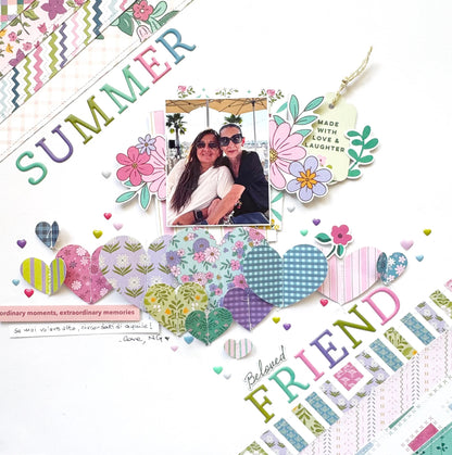 Pinkfresh Paige Evans LOVELY LANE Puffy Alphas Stickers 130pc