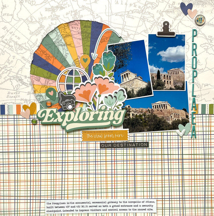 Simple Stories HAPPY TRAVELS 12”X12” Scrapbook Paper