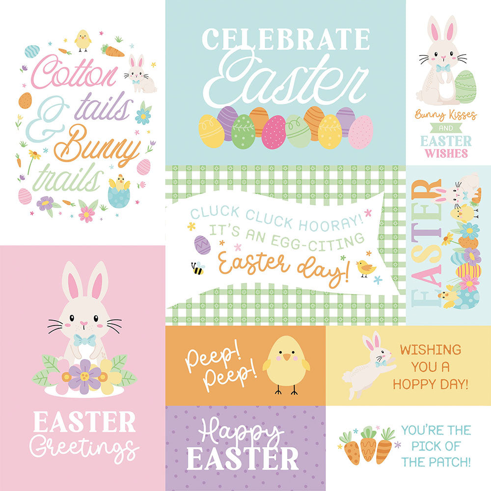 Echo Park EASTER BASKET 12”X12” Scrapbook Paper