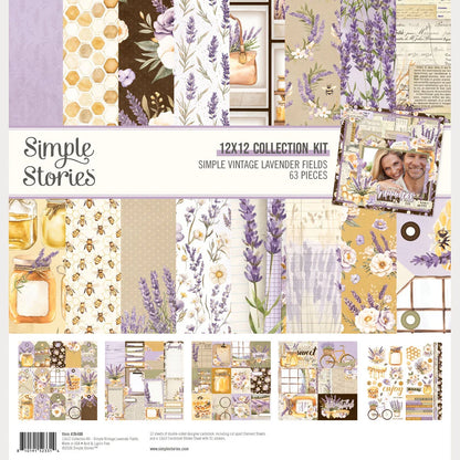 Simple Stories SIMPLE VINTAGE LAVENDER FIELDS 12"X12" Collection Kit