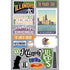 Reminisce Jet Setters ILLINOIS DieCut Stickers 17 pc