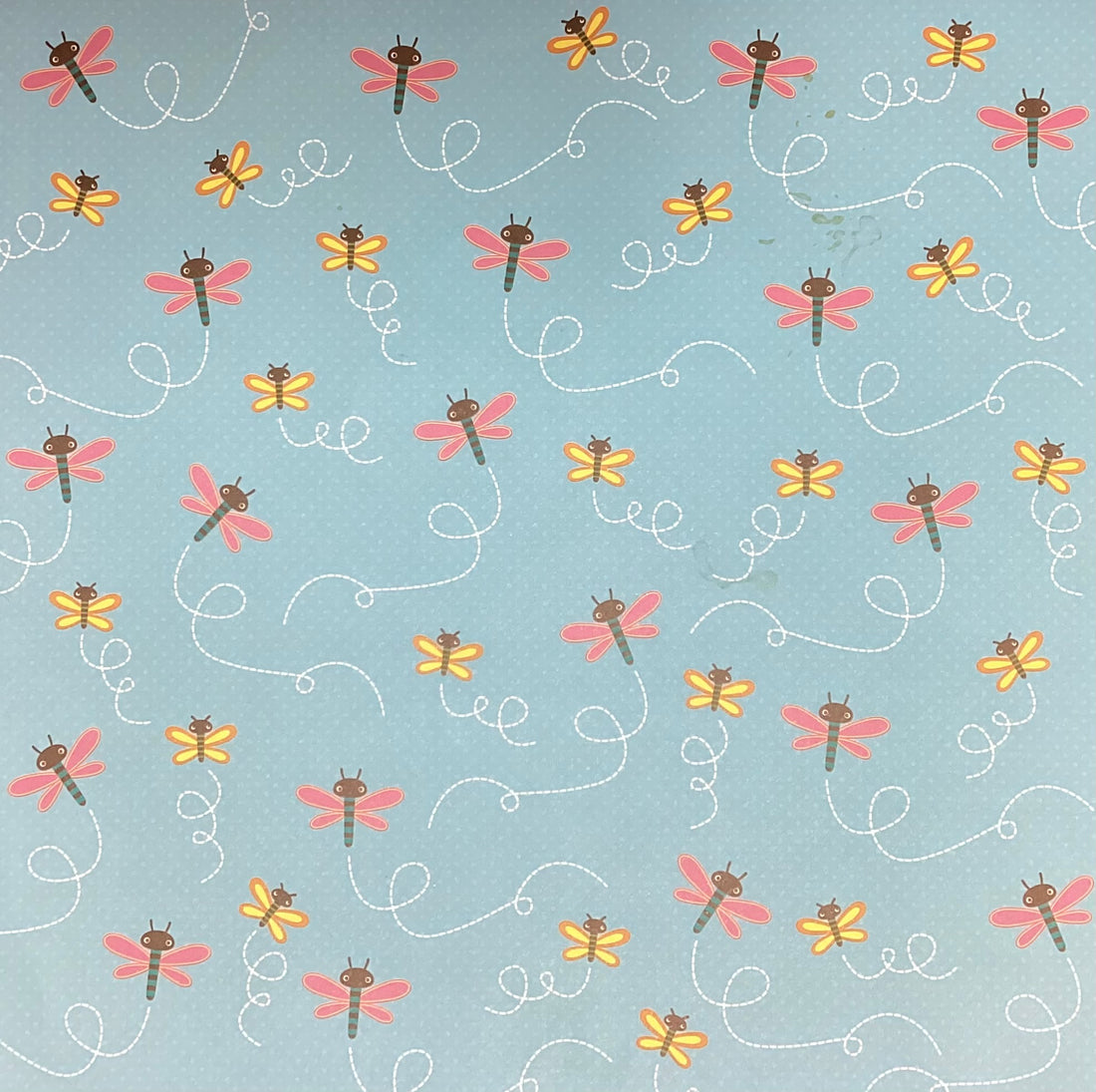 The Paper Studio BUGS &amp; BUTTERFLIES FLIGHT PATH  12”X12” Scrapbook Paper