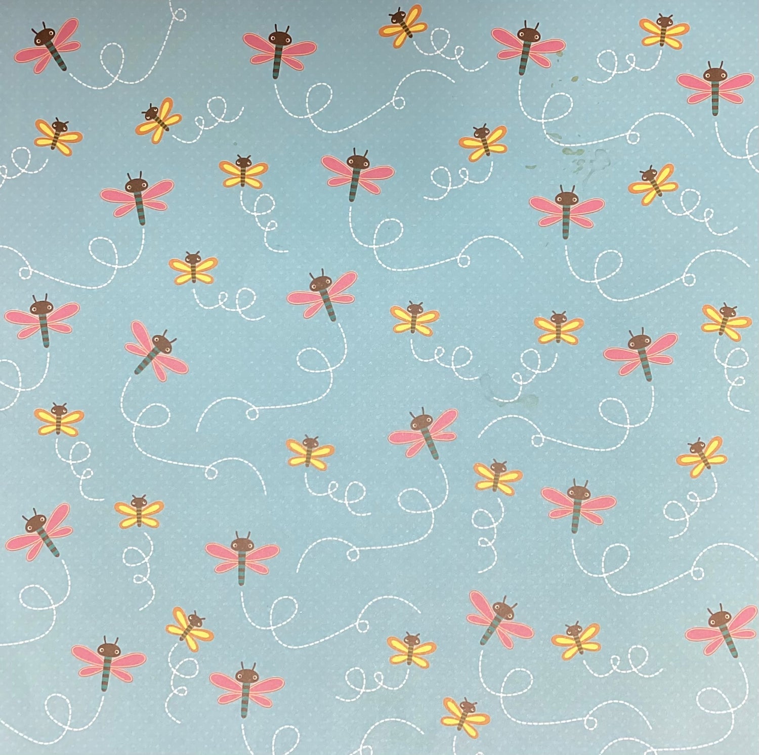 The Paper Studio BUGS &amp; BUTTERFLIES FLIGHT PATH  12”X12” Scrapbook Paper