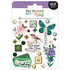 Packaging of Bo Bunny Colorful Story embellishments with various decorative items.