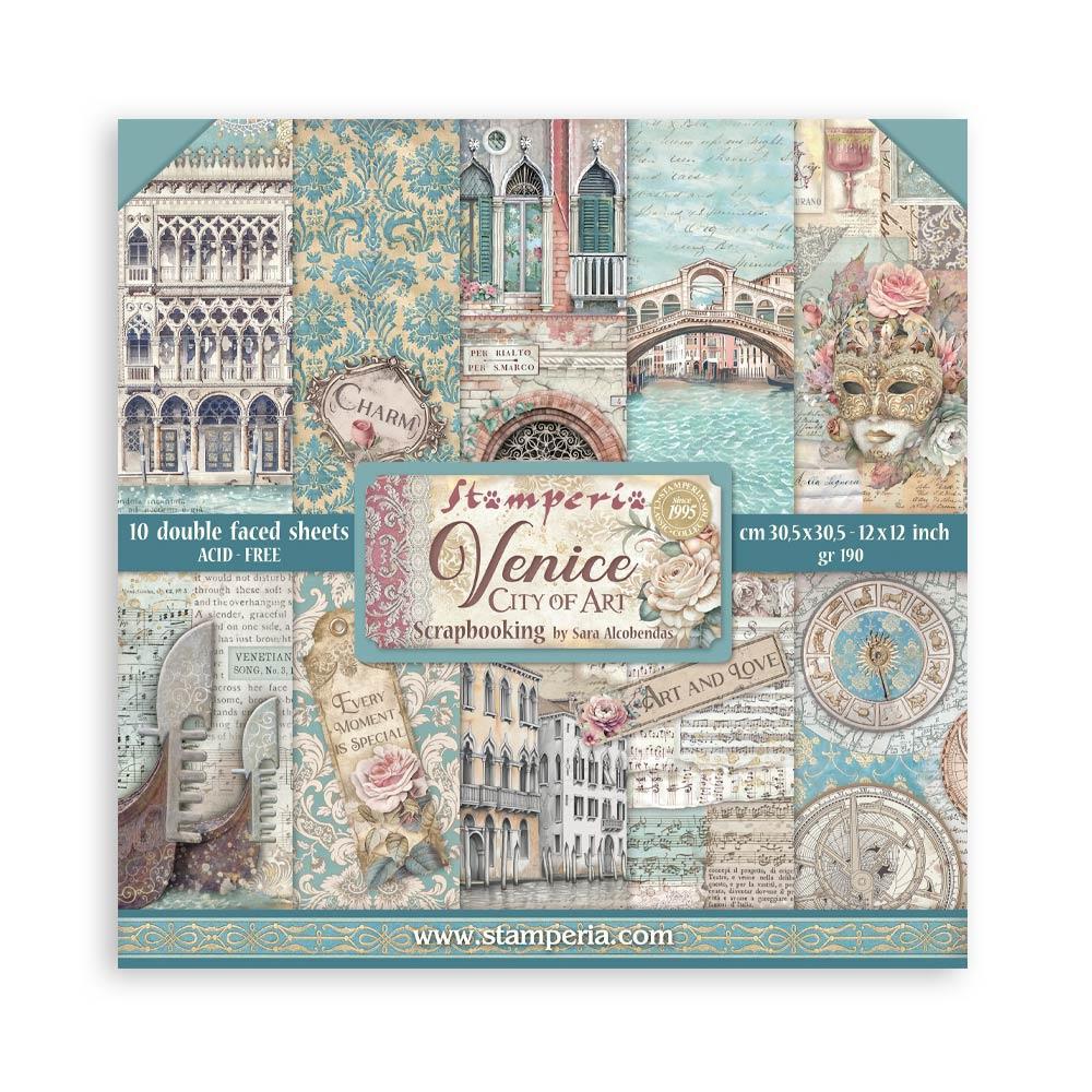 Stamperia VENICE CITY OF ART 12&quot;X12&quot; Scrapbook Paper Pad