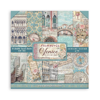 Stamperia VENICE CITY OF ART 12&quot;X12&quot; Scrapbook Paper Pad