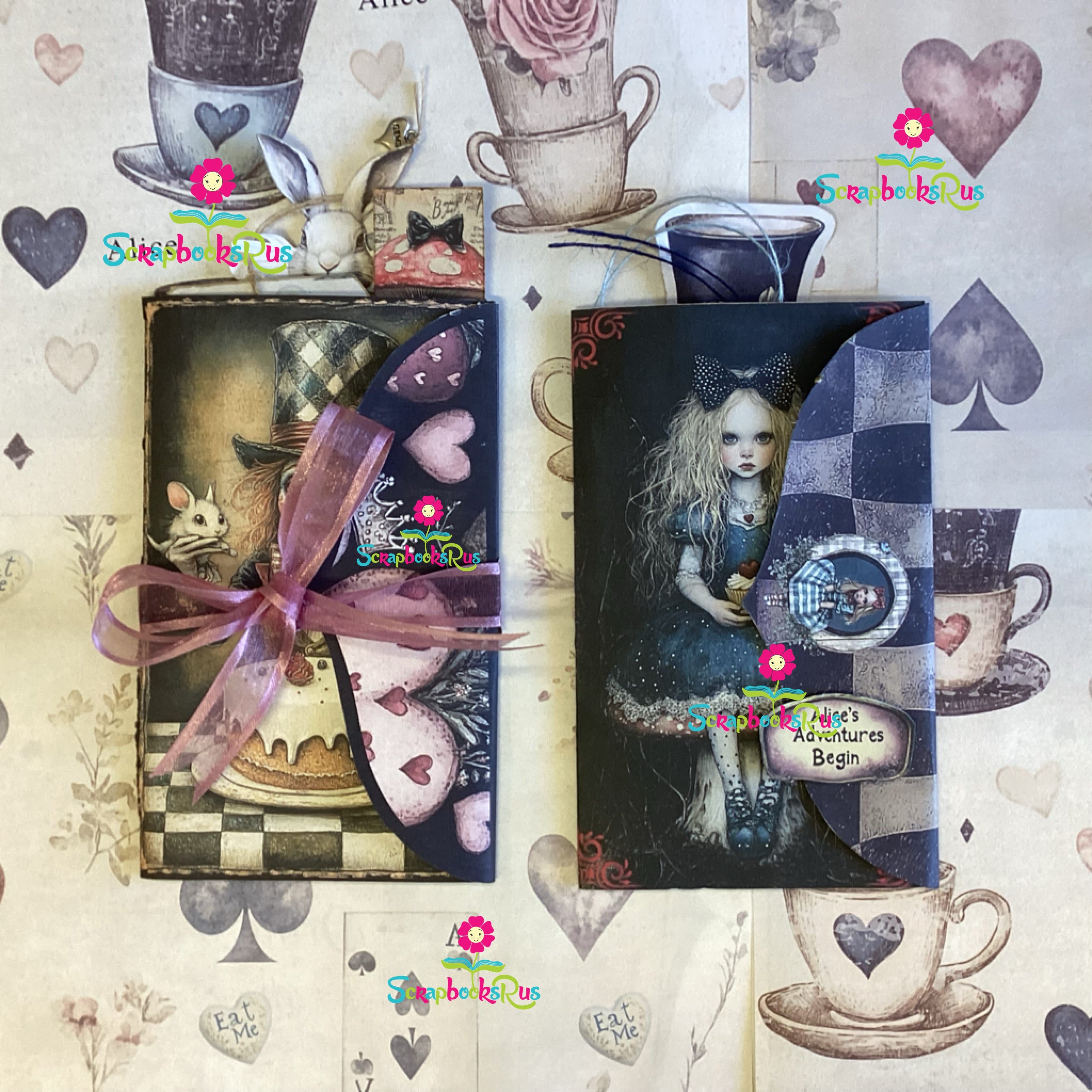 Scrapbooksrus ALICE IN WONDERLAND FOLIO KIT Using By Jen Elements