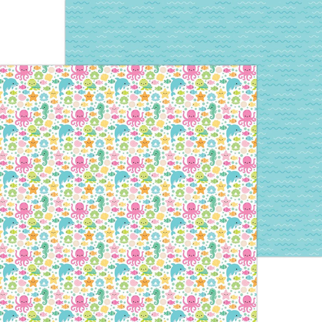 Doodlebug SUMMER FUN 12”X12” Paper Pack 13pc