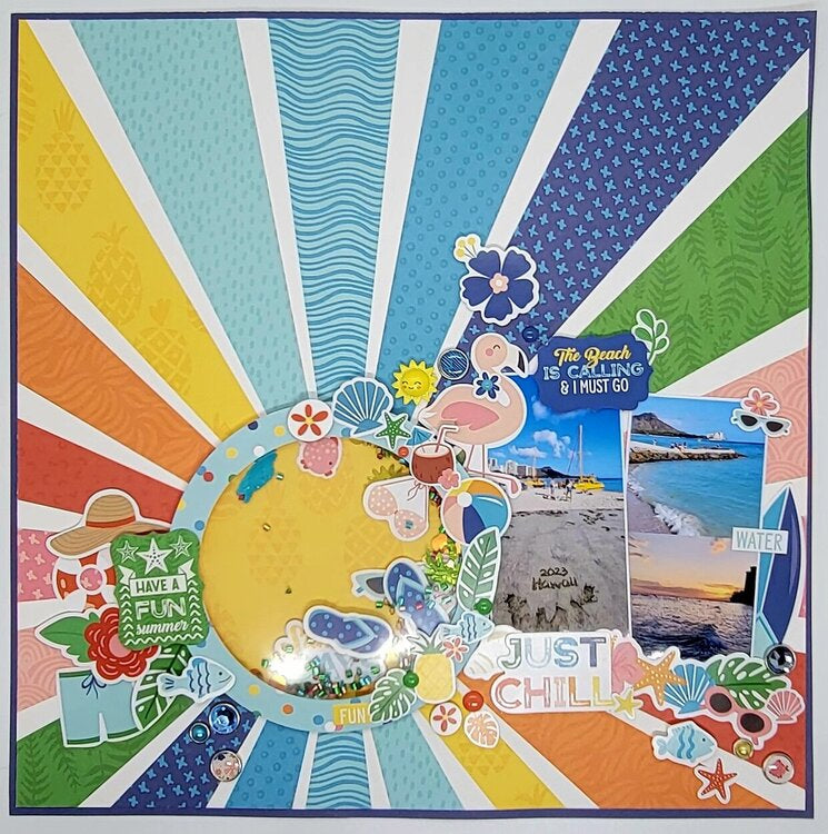 Echo Park ENDLESS SUMMER 12"x12" Element Sticker