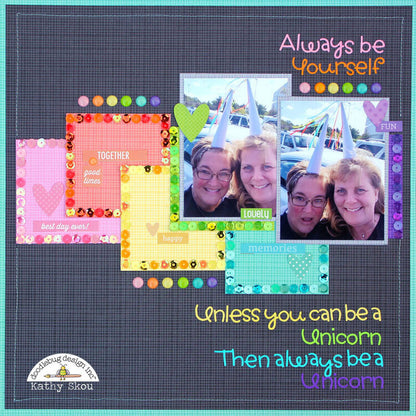 Doodlebug LILAC ASSORTMENT Glitter Sprinkles 54pc