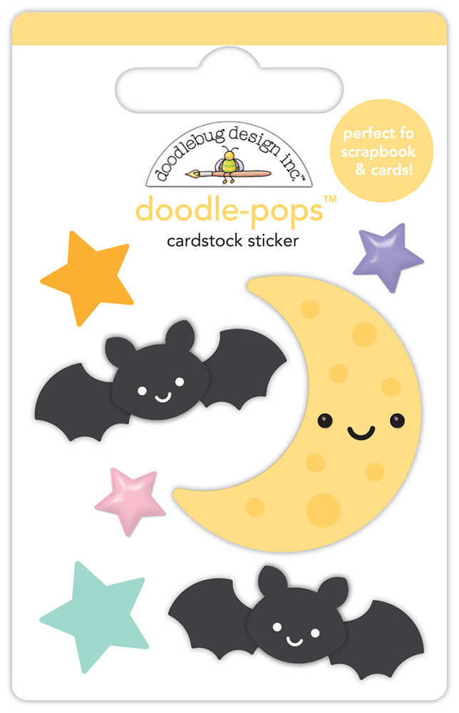 Doodlebug Sweet &amp; Spooky Doodle-Pops OCTOBER SKY Stickers 7pc