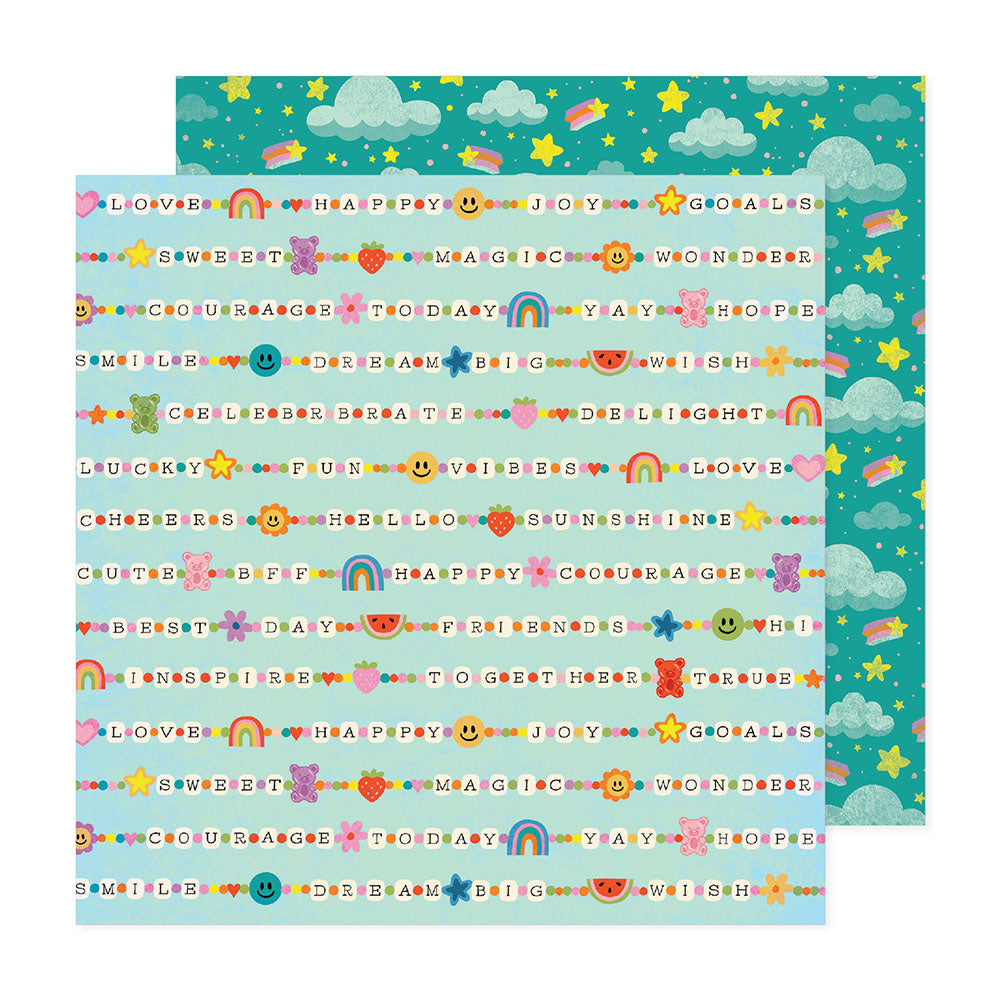 We R Makers Shimelle LIVE THE DREAM 12&quot;X12&quot; Scrapbook Paper