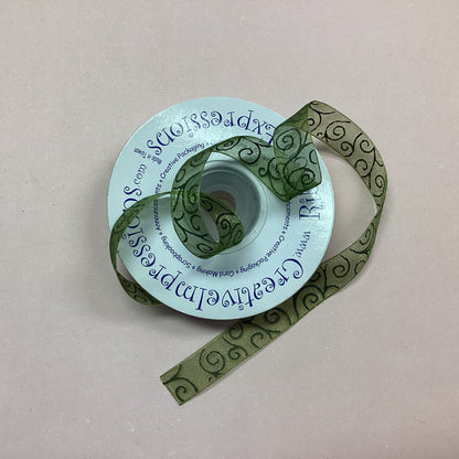 Creative Impressions SWIRL ORGANDY RIBBON 1 yard