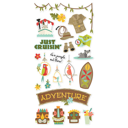 Simple Stories SAY CHEESE ADVENTURE PARK Foam Stickers 43pc