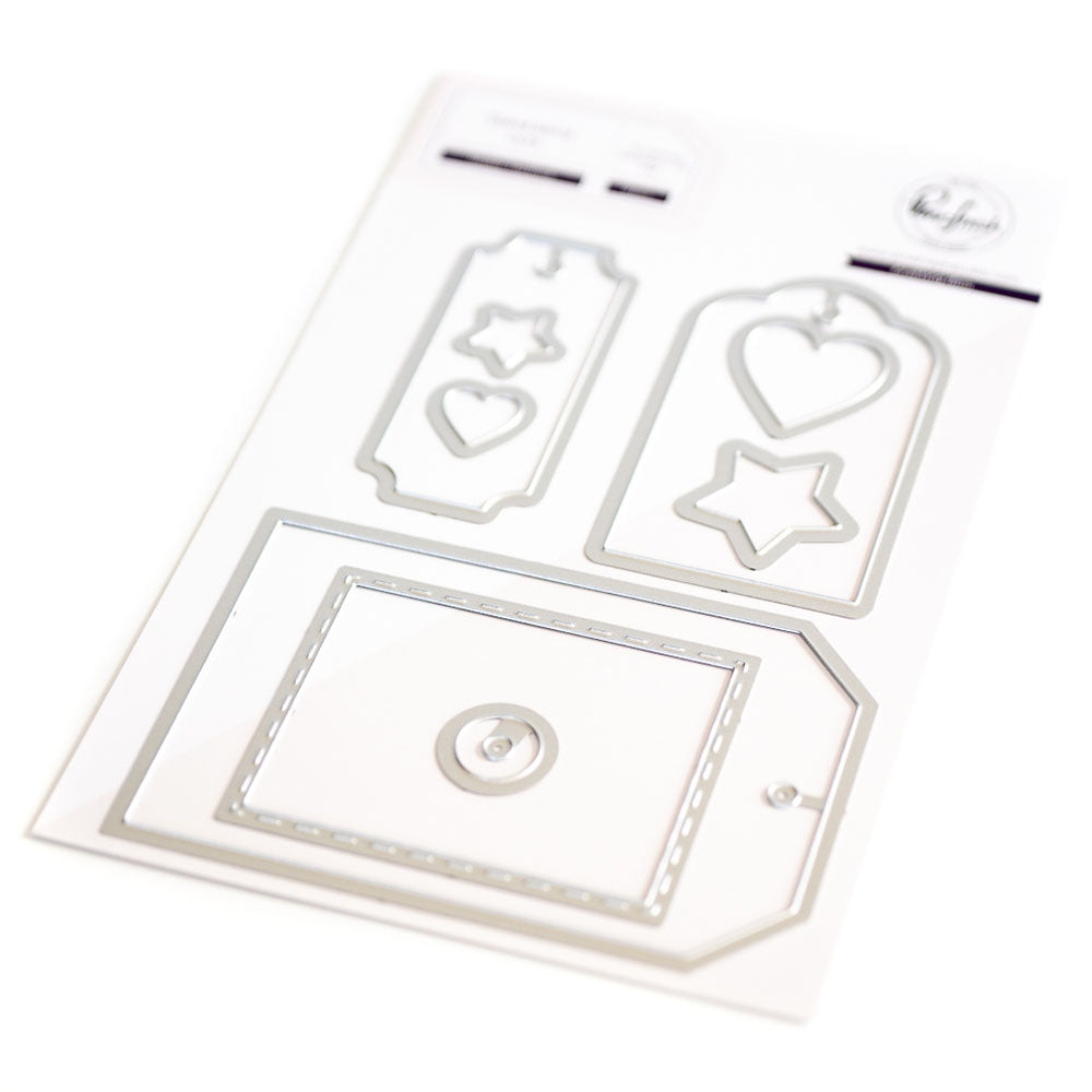 Pinkfresh Studio SHAKER BAG BOOK Crafting Dies 9pc