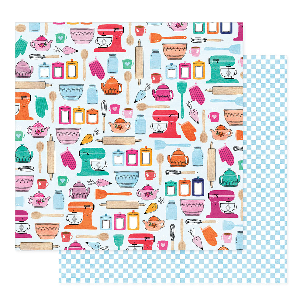 Shimelle Reasons To Smile BAKE LOVE 12&quot;X12&quot; Paper