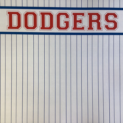 Scrapbooksrus DODGERS BASEBALL 12&quot;X12&quot; Scrapbook Paper Kit 12 Sheets