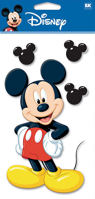 Ek Success Disney MICKEY MOUSE Dimensional Stickers 4pc