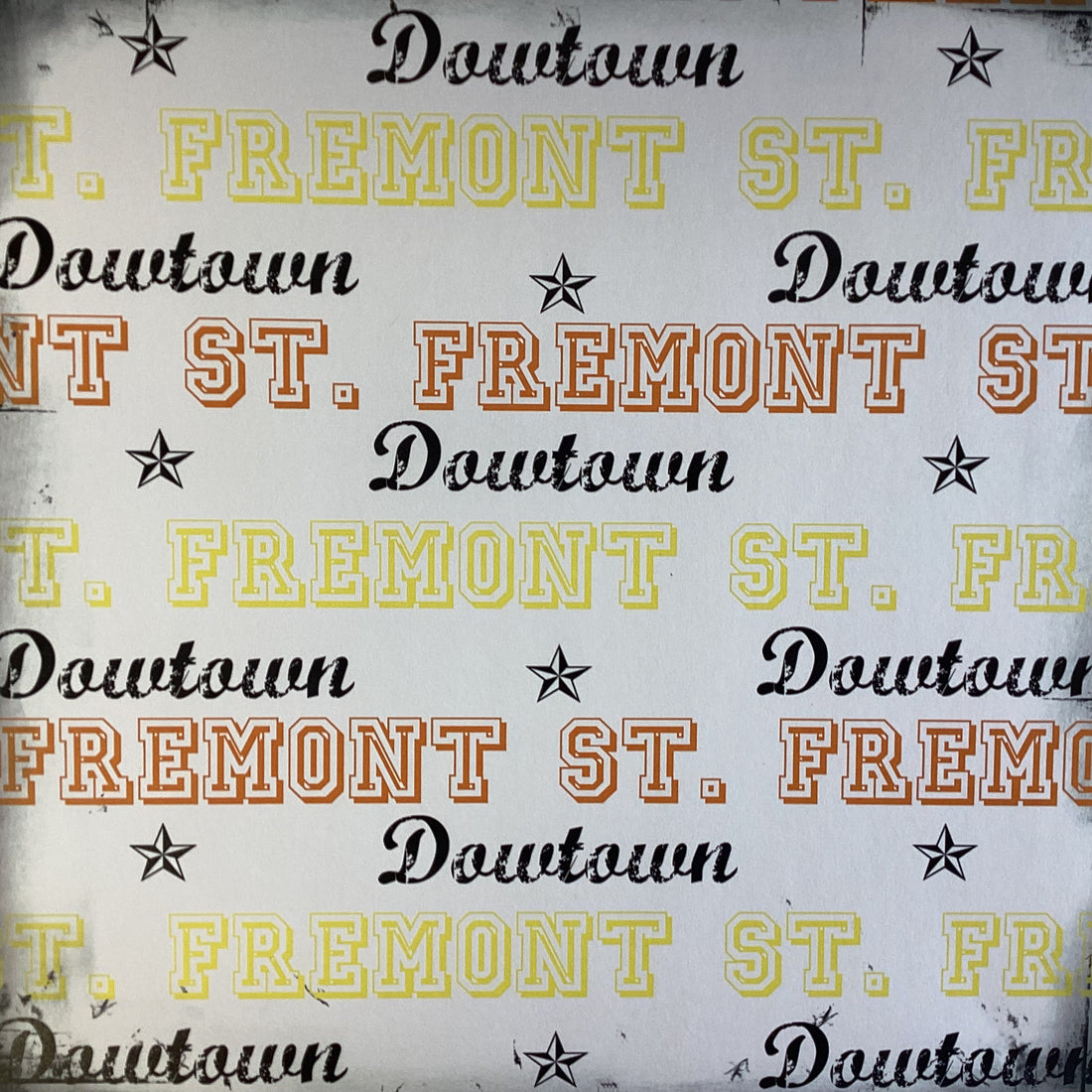 Grungy Grid DOWNTOWN FREMONT 12"X12" LasVegas Scrapbook Paper