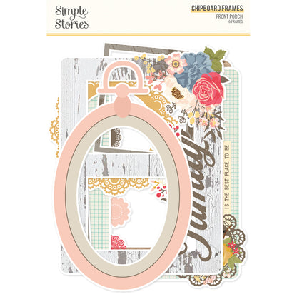 Simple Stories FRONT PORCH Chipboard Frames 6pc