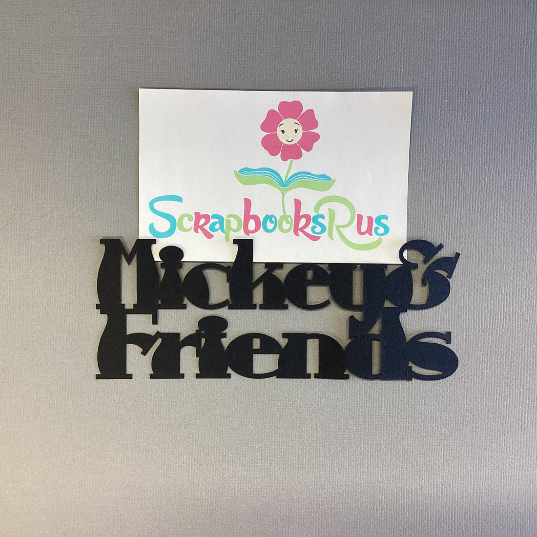 Laser Cut MICKEY &amp; FRIENDS Diecut Scrapbook Title