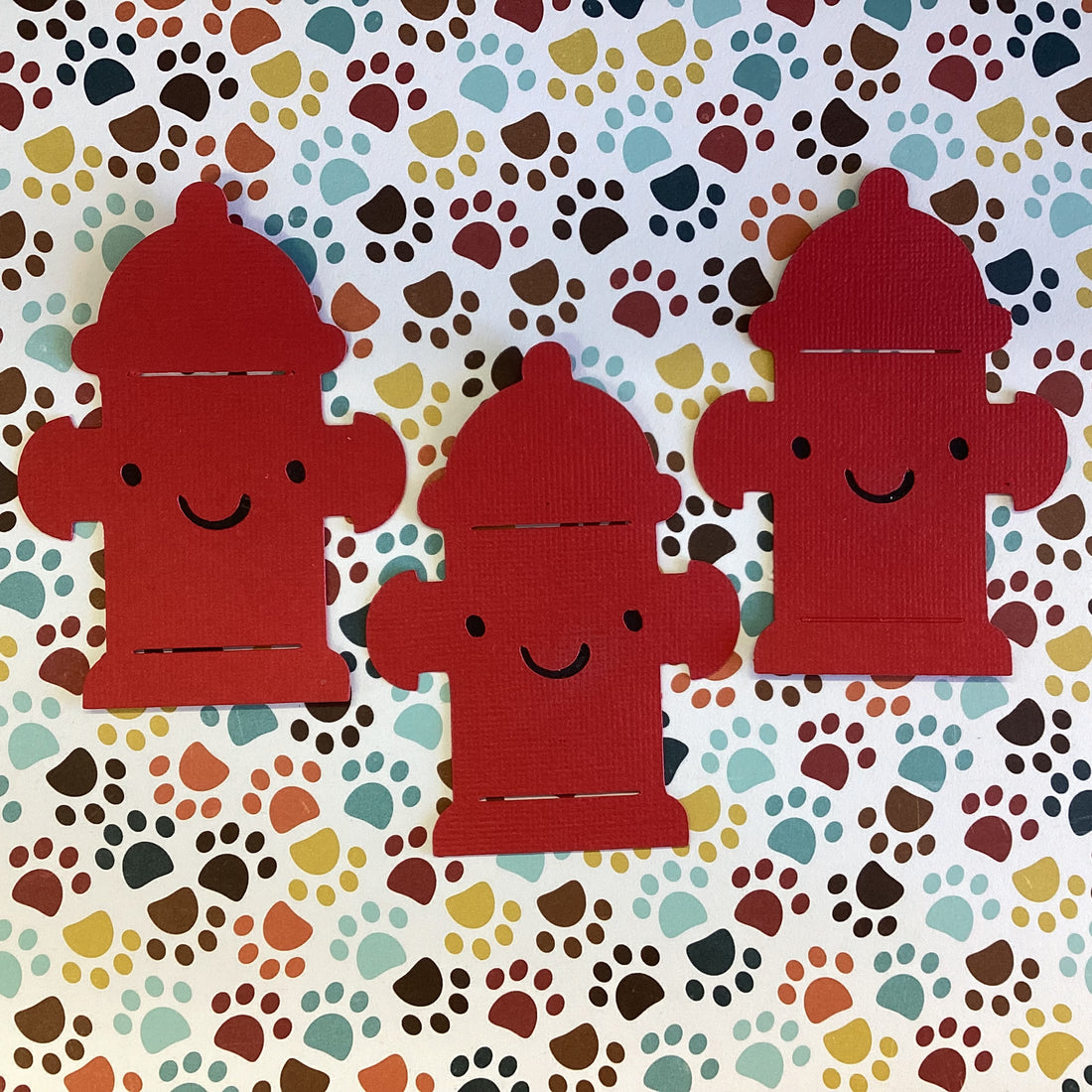 Scrapbooksrus Diecut FIRE HYDRANT Dog 3D Die Cut Embellishment Scrapbook Diecut