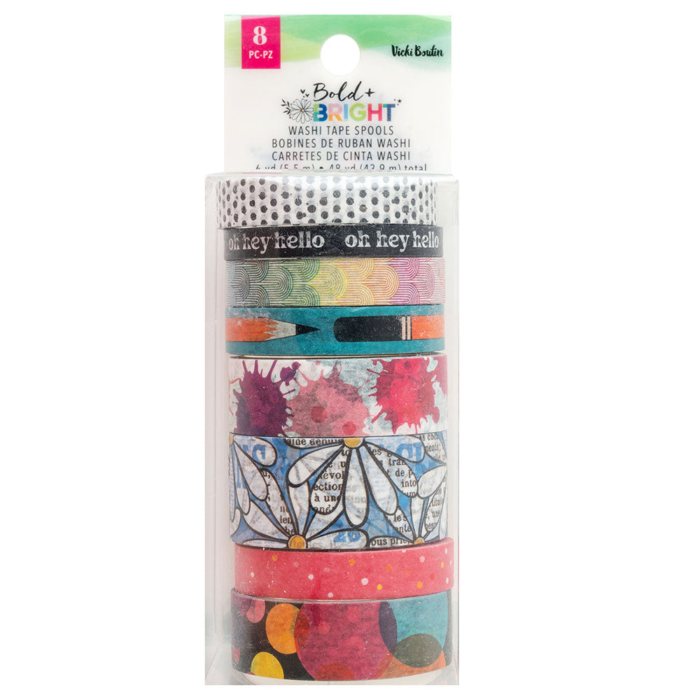 Vicki Boutin BOLD + BRIGHT Washi Tape 8pc