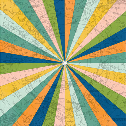 Simple Stories HAPPY TRAVELS 12”X12” Scrapbook Paper