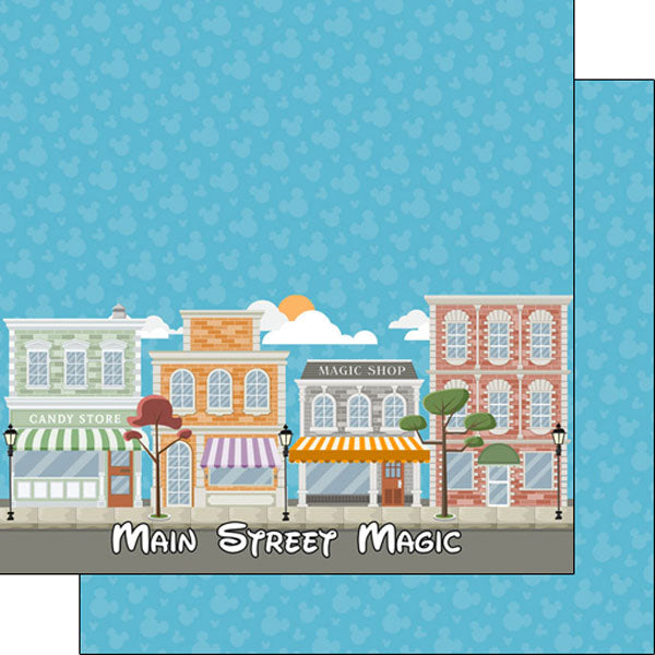 Magical MAIN STREET MAGIC 12&quot;X12&quot; Scrapbook Paper