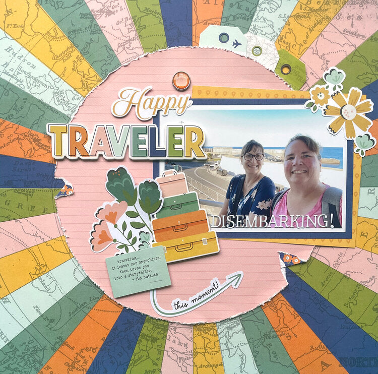 Simple Stories HAPPY TRAVELS Cardstock Stickers