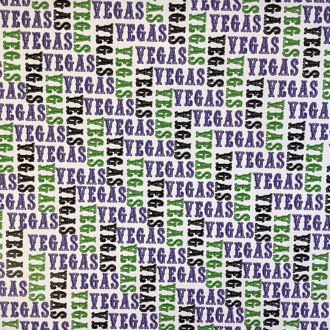 Initial Scramble VEGAS LIME &amp; PURPLE 12X12 Paper Scrapbook Customs