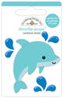 Doodlebug Doodle-Pops Summer Fun DONNIE DOLPHIN 3D Stickers
