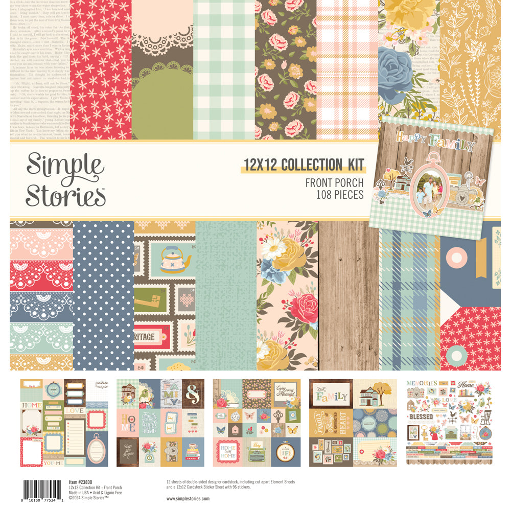 Simple Stories FRONT PORCH 12"X12" Collection Kit