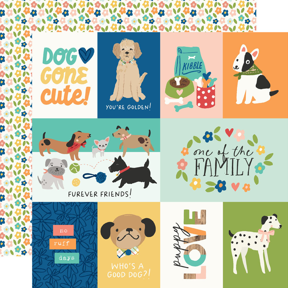 Simple Stories FUR BABY DOG 12”X12” Scrapbook Paper