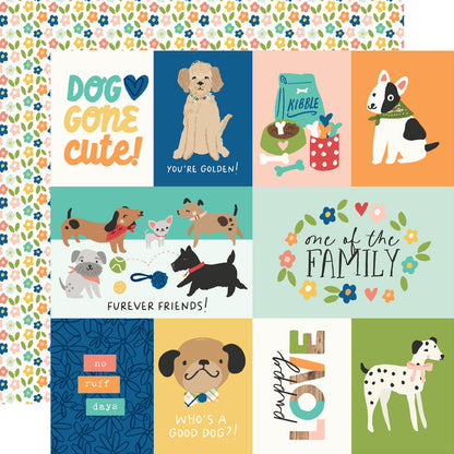 Simple Stories FUR BABY DOG 12”X12” Scrapbook Paper