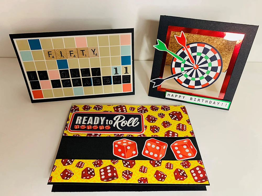 Reminisce GAME NIGHT 12&quot;X12&quot; Scrapbook Kit 9pc