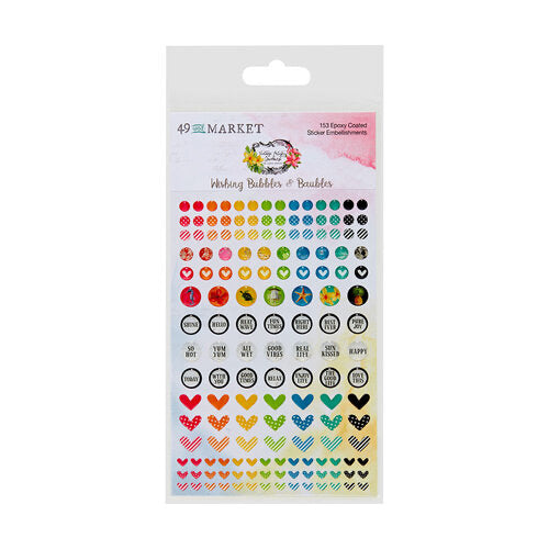 49 and Market Vintage Artistry SUNBURST WISHING BUBBLES & BAUBLES @Scrapbooksrus