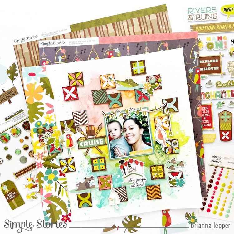 Simple Stories SAY CHEESE ADVENTURE PARK Foam Stickers 43pc