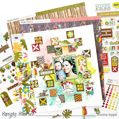 Simple Stories SAY CHEESE ADVENTURE PARK Foam Stickers 43pc