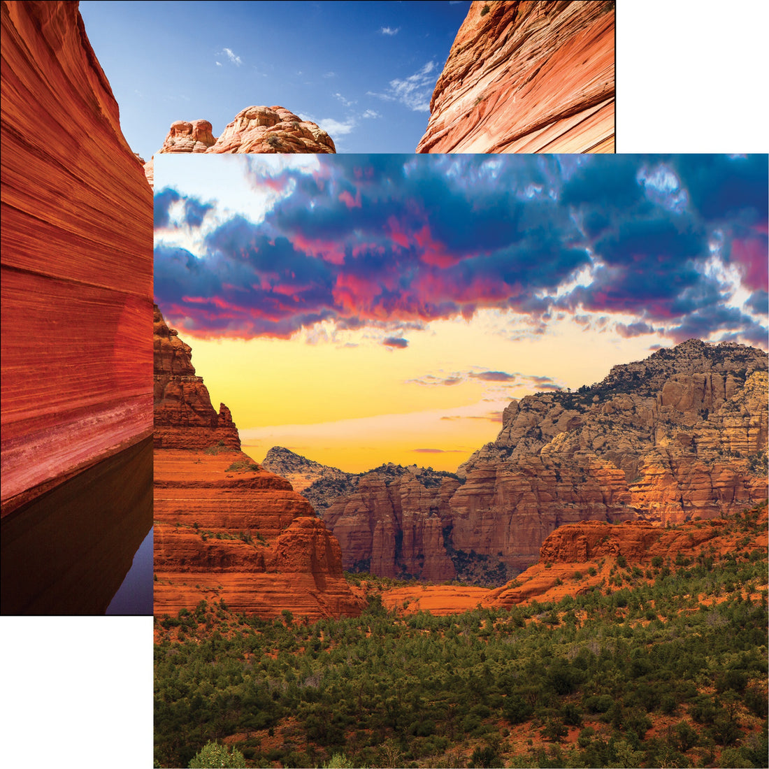 Reminisce Scenic Southwest SEDONA 12&quot;X12&quot; Scrapbook Paper