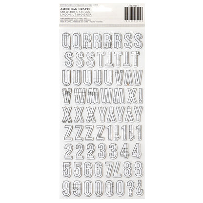 Vicki Boutin Mixed Media CHIPBOARD LETTER Stickers 142pc