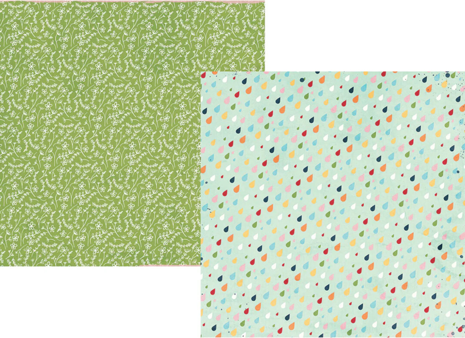 Simple Stories SPRINGTIME 12”X12” Scrapbook Paper Kit 7pc