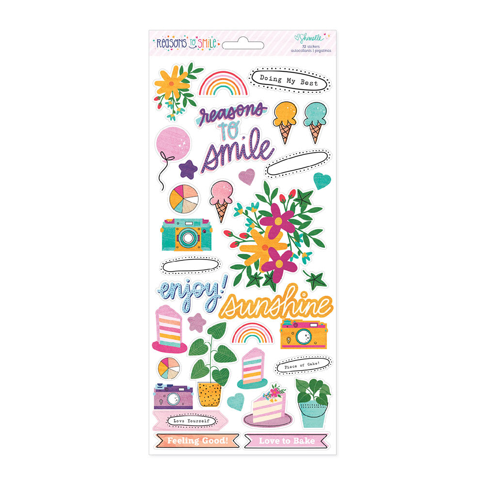 Shimelle REASONS TO SMILE Stickers 72pc