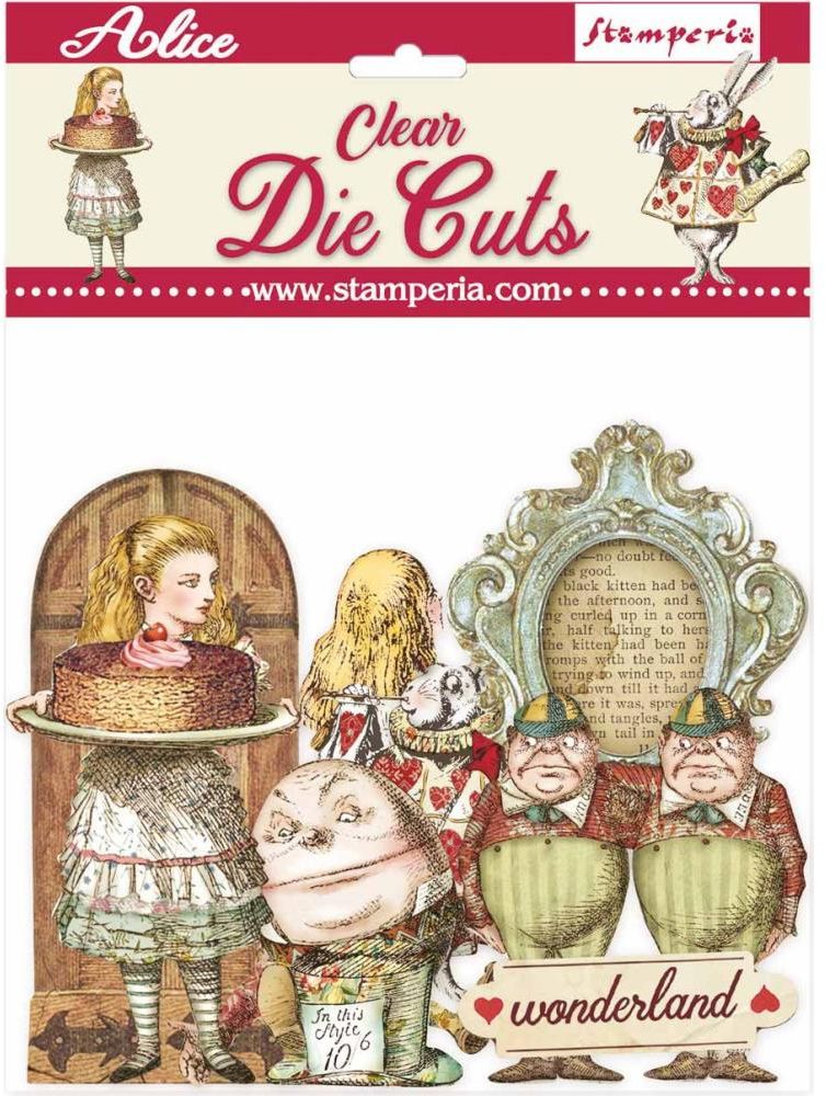 Stamperia ALICE In Wonderland Clear Die Cuts 49pc