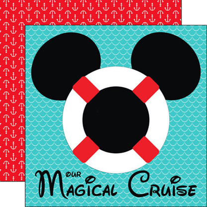 Scrapbook Customs MAGICAL CRUISE 12”X12” Paper Pack 4pc