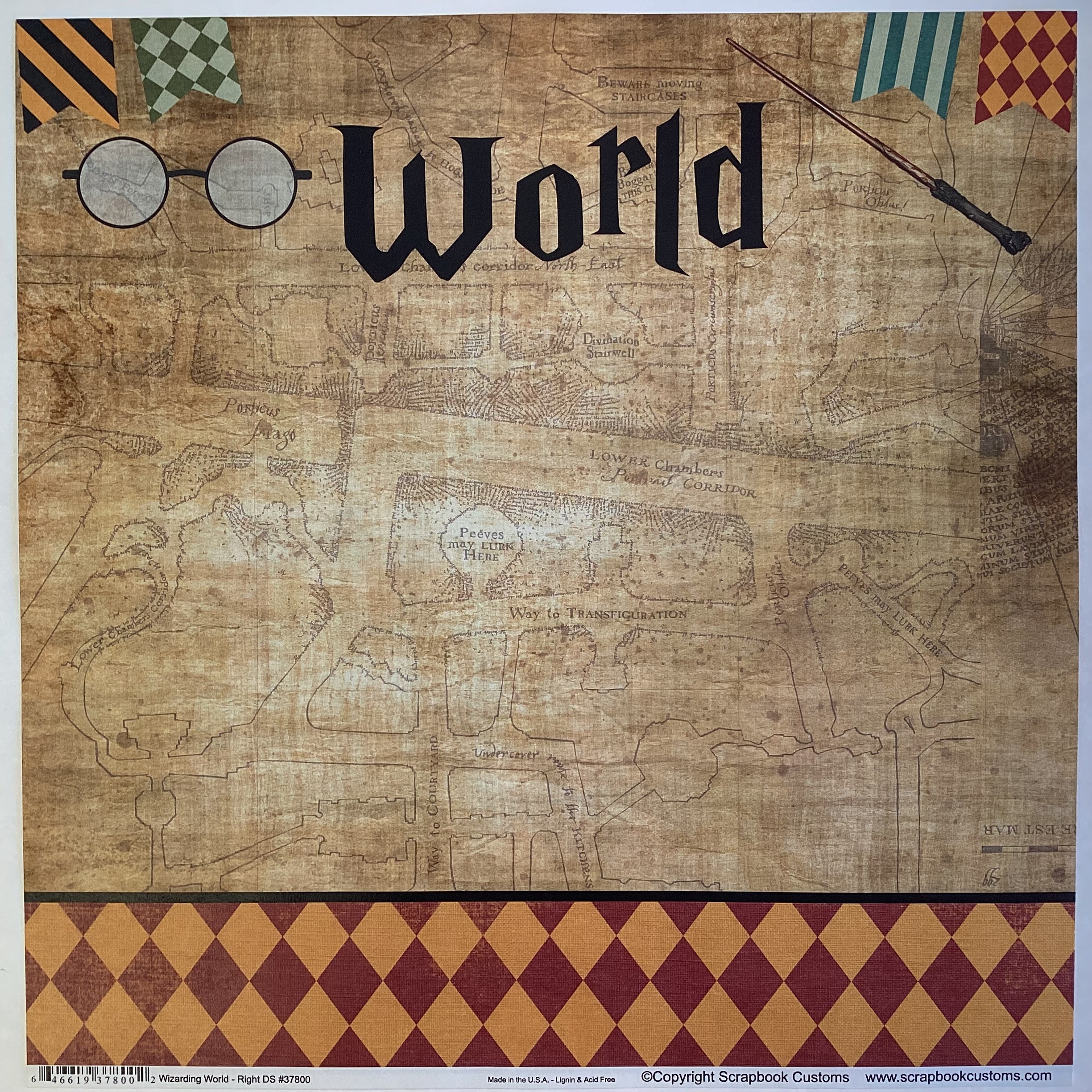 Scrapbooksrus WIZARDING WORLD Scrapbook Page Kit