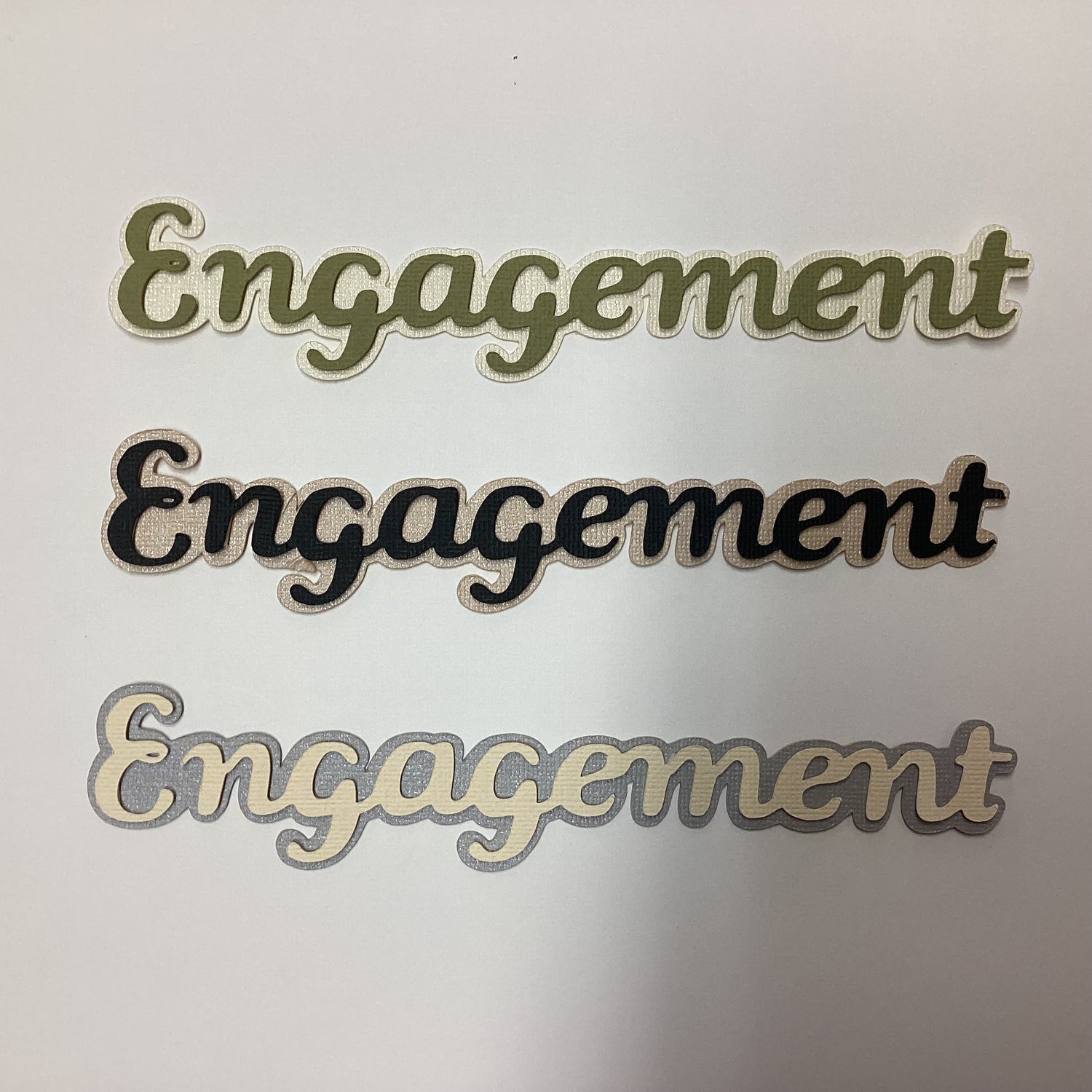 ENGAGEMENT 3D Scrapbook Die Cut Embellishment