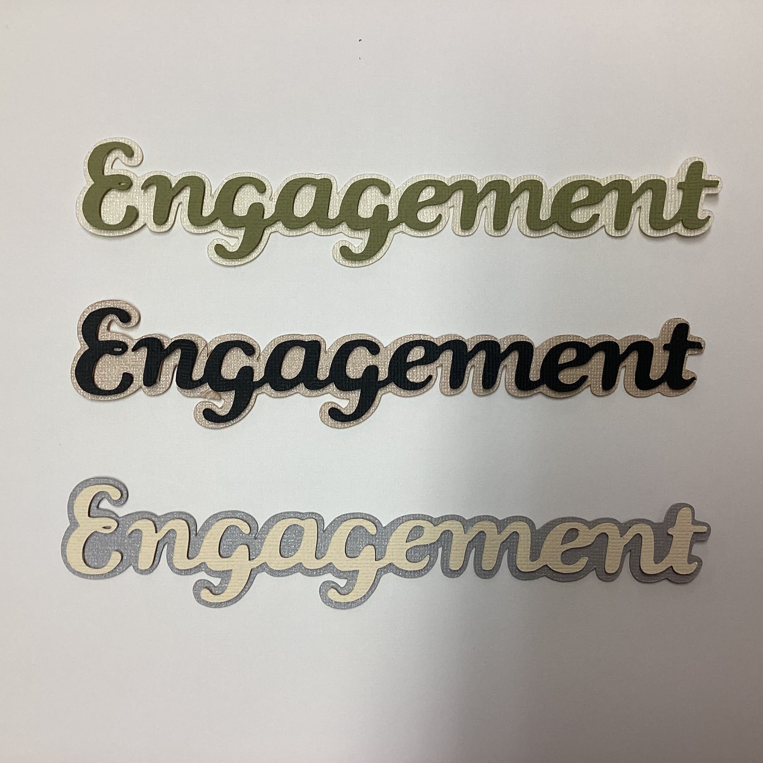 ENGAGEMENT 3D Scrapbook Die Cut Embellishment