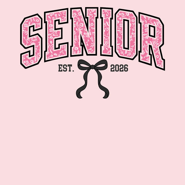 Scrapbook Customs Senior PINK Bow 12”X12”Scrapbook Paper