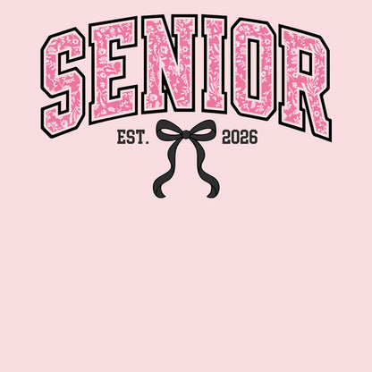Scrapbook Customs Senior PINK Bow 12”X12”Scrapbook Paper